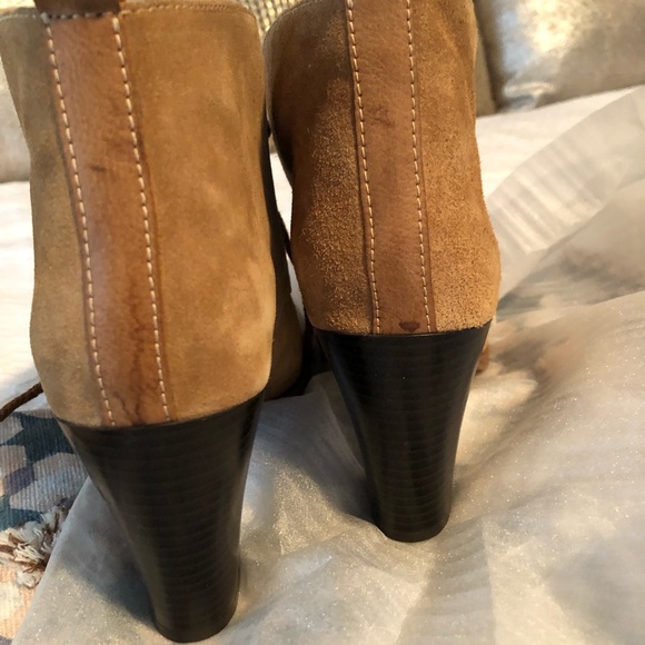 Genkek tan suede boots size 8 new - Picture 6 of 8